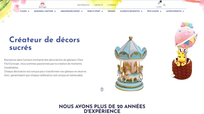 Floriconcept – Beispiel für Website-Entwicklung in Novi Sad