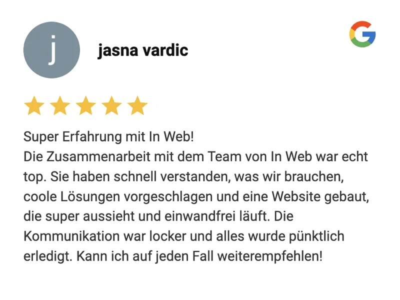 Bewertung von Jasna Vardić